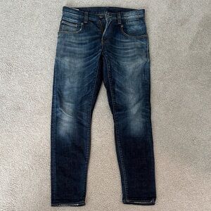 R13 Dark Blue Skinny Jeans